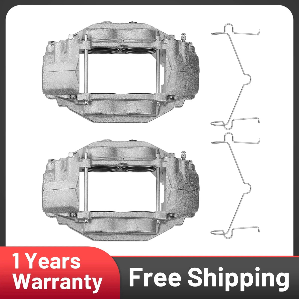 2X Front Disc Brake Calipers for Toyota Sequoia Tundra V8 5.7L (2008–2016)