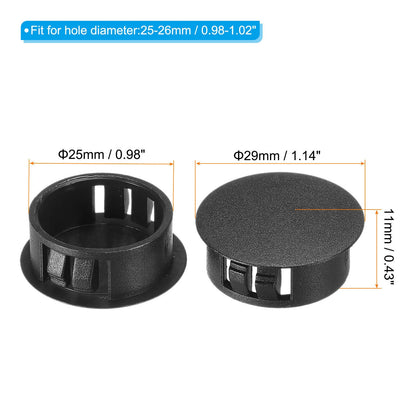 30/60/90/150pcs 1" Plastic Hole Plugs for Various Applications