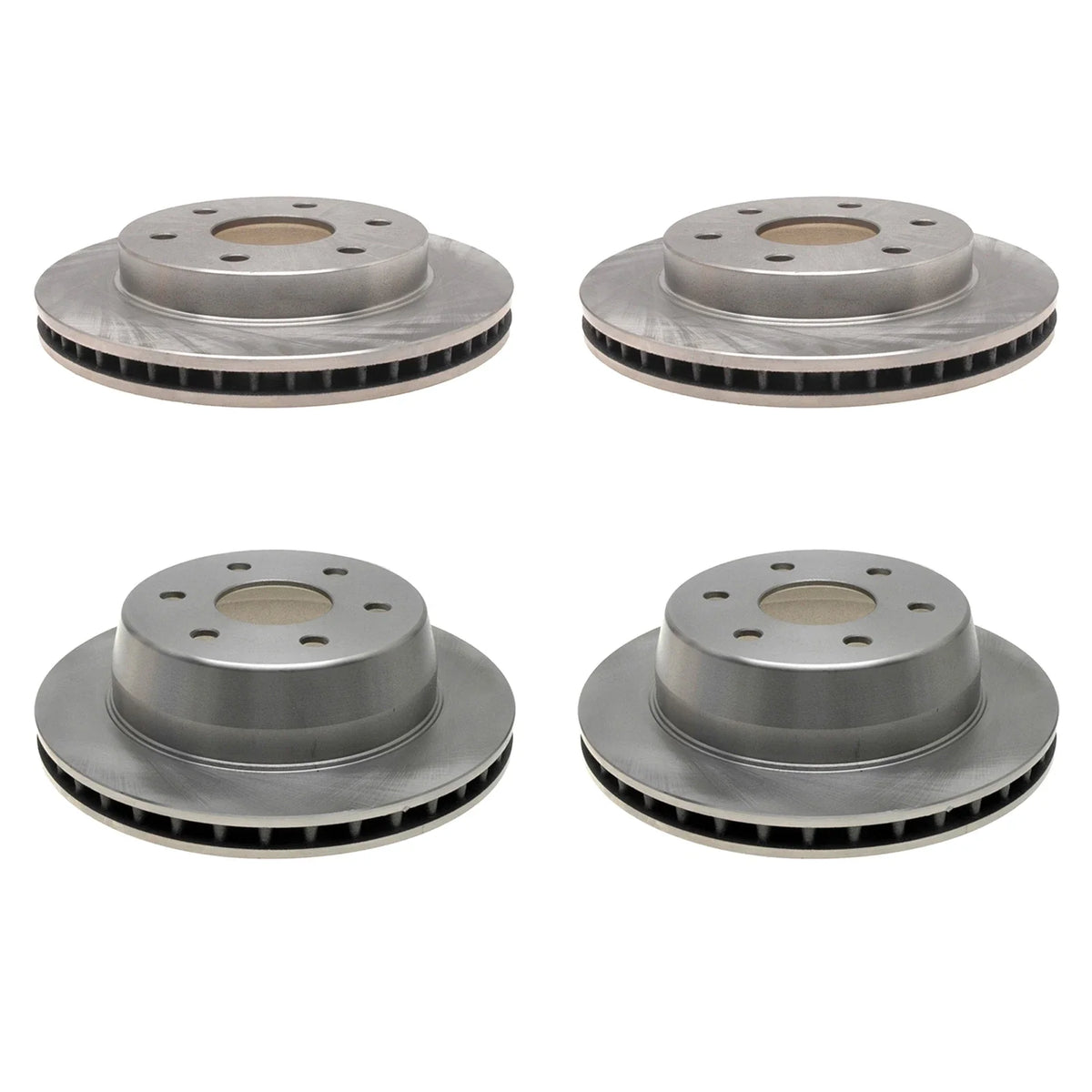 ACDelco Silver Brake Kit Disc Rotors Set for Silverado Sierra (304mm, 330mm)