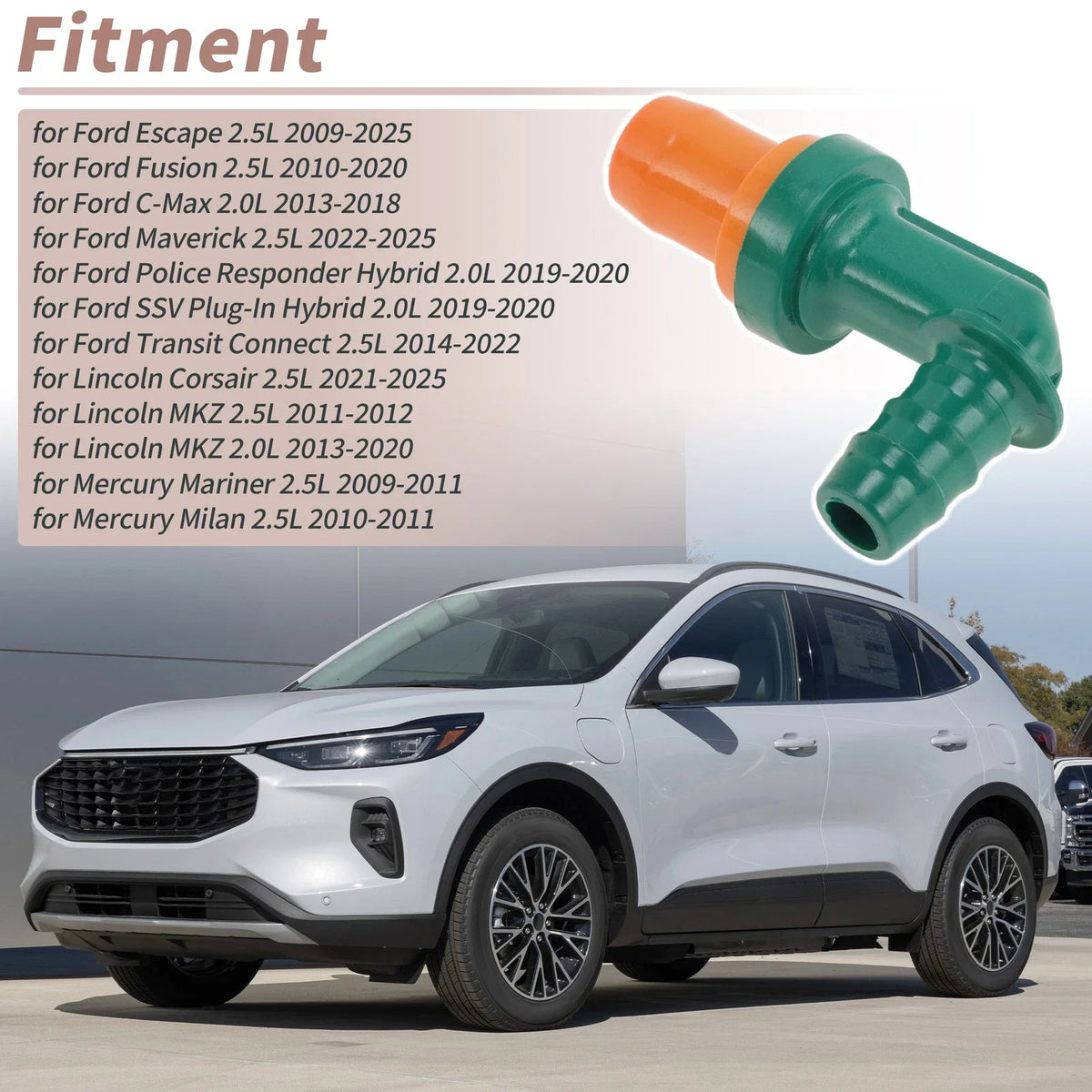 PCV Valve for Ford Escape 2.5L (2009–2025) 8S4Z6A666A