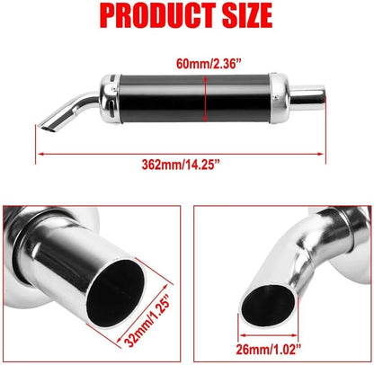 1.25" Aluminum Motorcycle Racing Exhaust Muffler Silencer for Motorcycle
