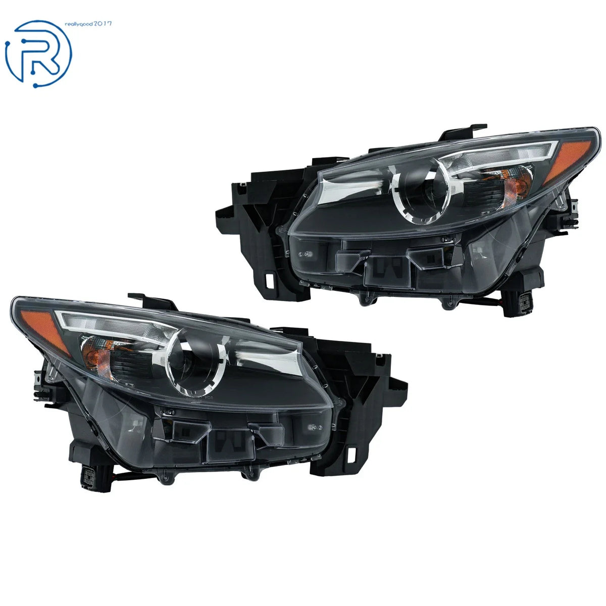 Headlight Set for Mazda CX-9 (2016–2023) Left & Right LED Halogen