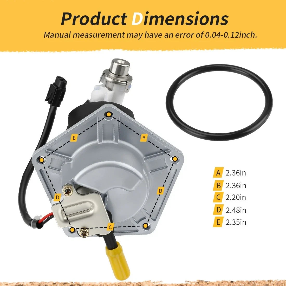 Fuel Pump 49040-0037 for Kawasaki KX250F (2011) KX450F (2009–2010)