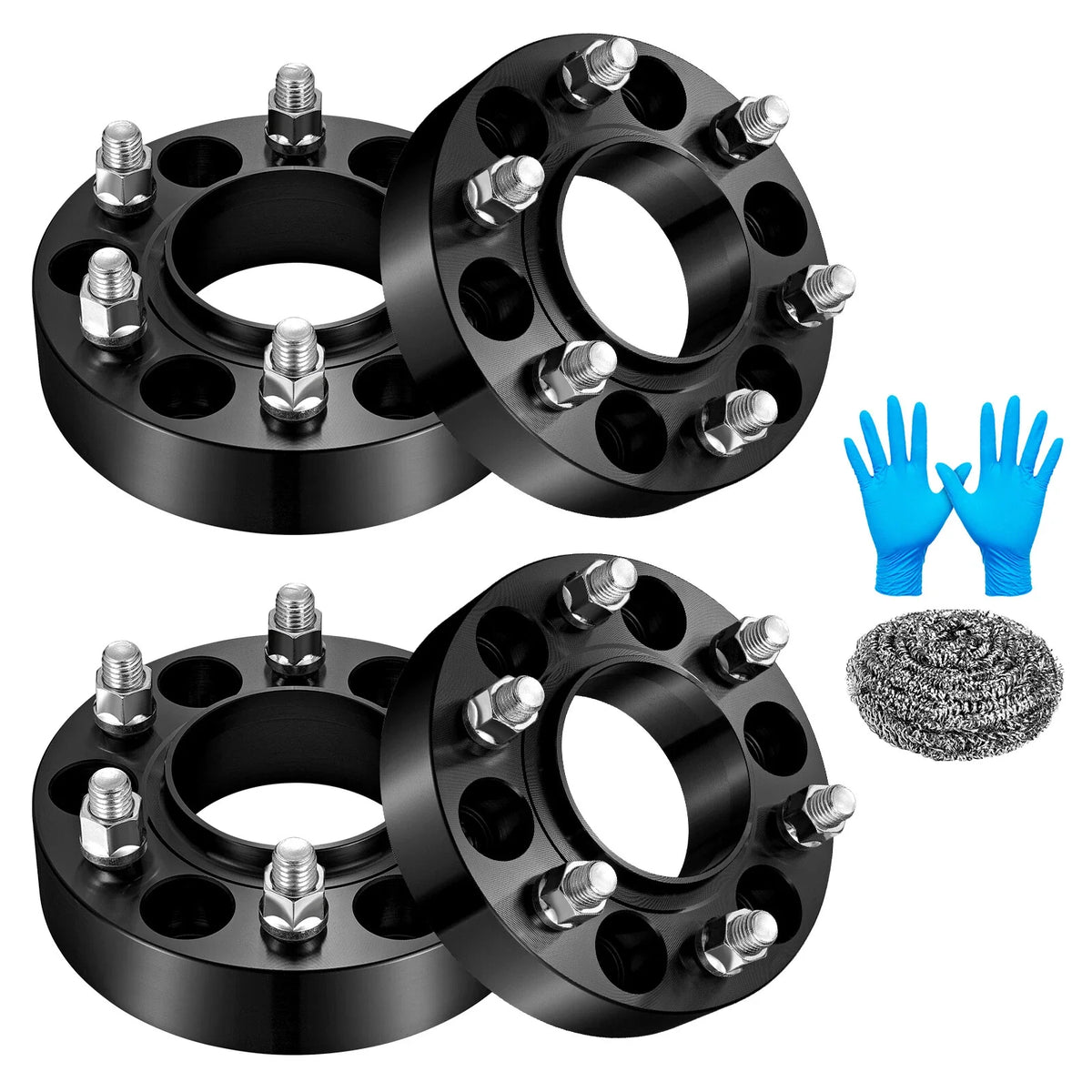 Set of 4 Black Wheel Spacers for Ford F150 Expedition Lincoln Navigator (2004–2023)