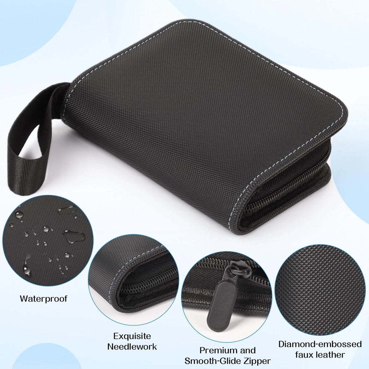Pocket Card Binder for Collectible Trading Albums (Single Small, Black)