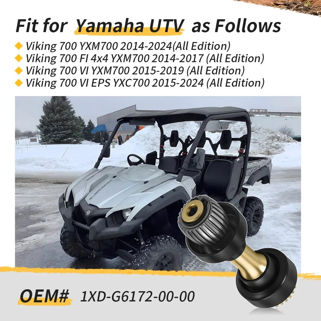 Rear Drive Shaft for Yamaha Viking 700 YXM700 (2014–2024) #1XD-G6172-00-00