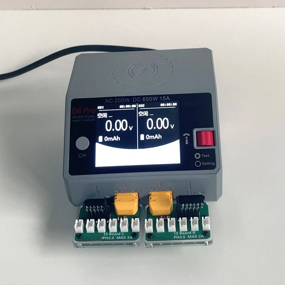 RC Battery Adapter for HOTA D6Pro (1S, PH2.0, BT2.0 Connectors)