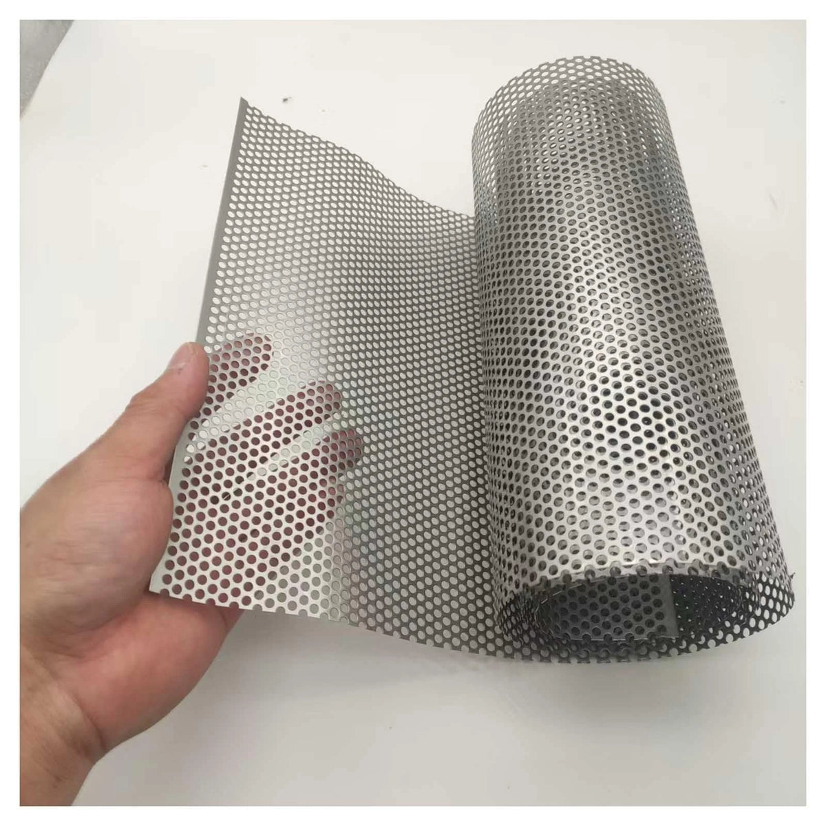 304 Stainless Steel Perforated Metal Sheet 9.5" x 39.3"