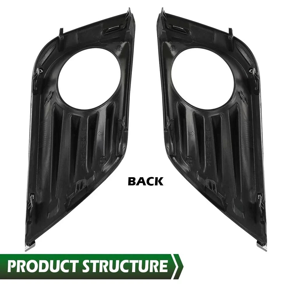 Set of 2 Front Bumper Fog Light Bezels for Nissan Altima (2016–2018)