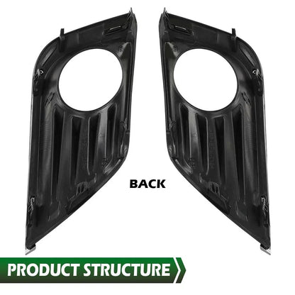 Set of 2 Front Bumper Fog Light Bezels for Nissan Altima (2016–2018)