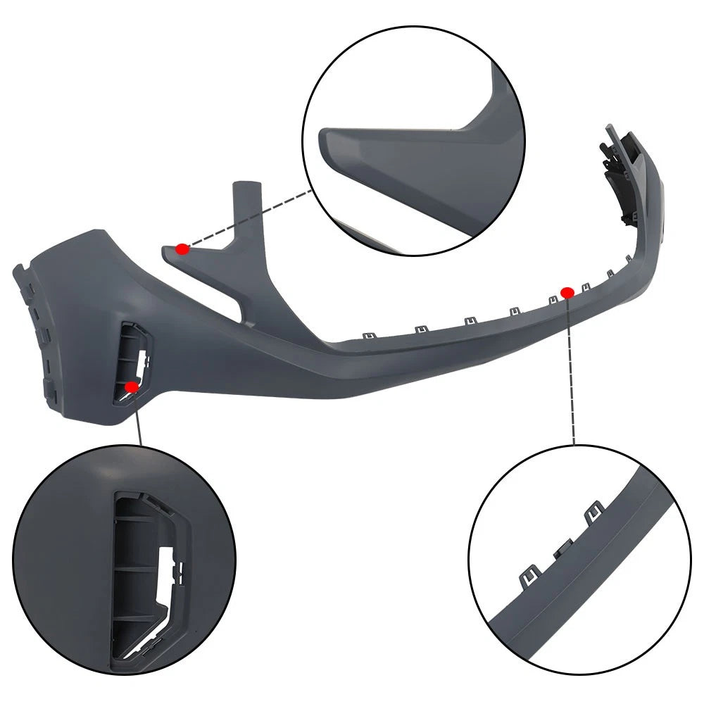 Front Upper Bumper Cover for GMC Sierra 1500 (2022–2024)