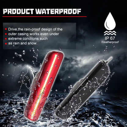 2X Smoked Lens Red LED Rear Fender Side Marker Lights for Lexus RX300 (1999–2003)