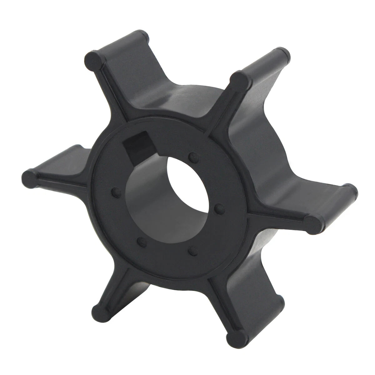 Water Pump Impeller for Yamaha Outboard 2-Stroke 4-5 HP, 4-Stroke 4-6 HP (6E0-44352-00)
