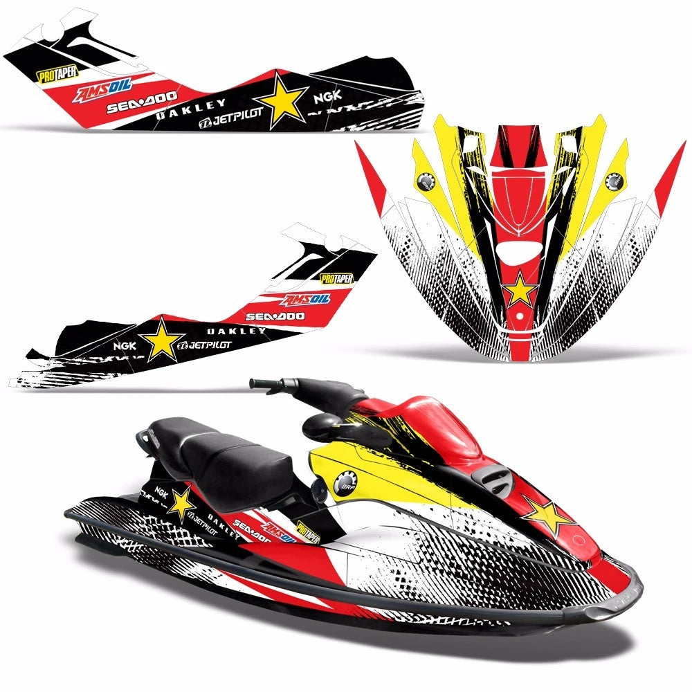 Jet Ski Graphics Decal Sticker for Sea-Doo GTX (1996–1999)