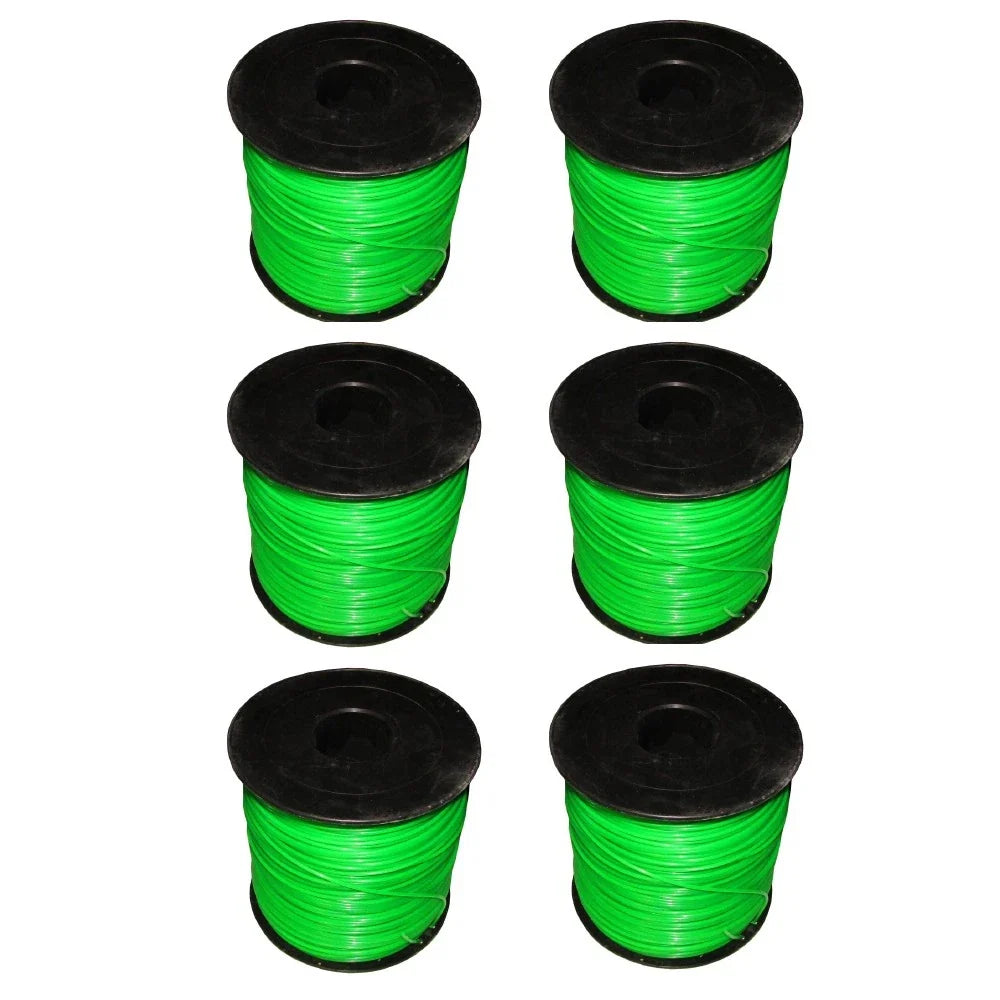Set of 6 Trimmer Line Rolls 0.095" for Husqvarna T35 128C 128LD