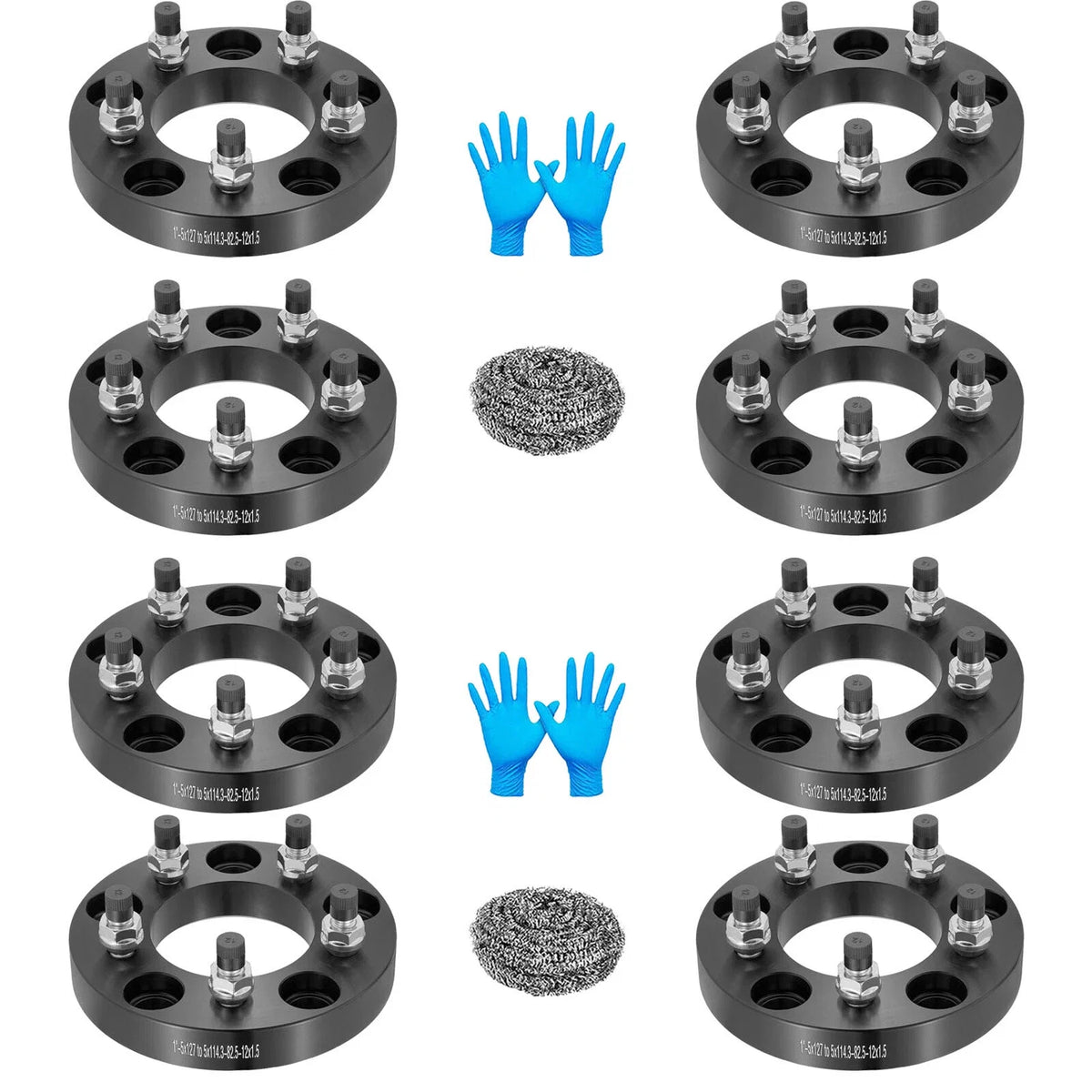 5x5 to 5x4.5 Wheel Spacers Adapters for 5x127 to 5x114 (1" 12x1.5)
