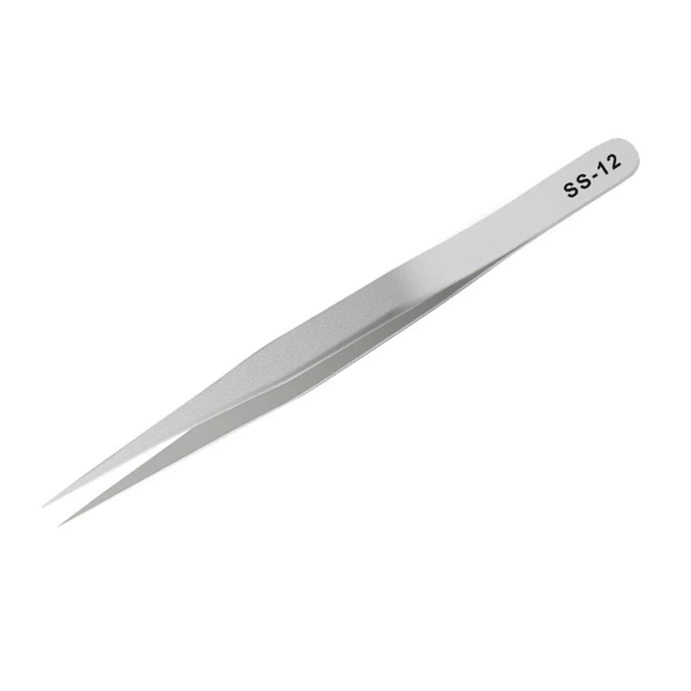 Fine Tip Stainless Steel Tweezers for Precision Repair Tool