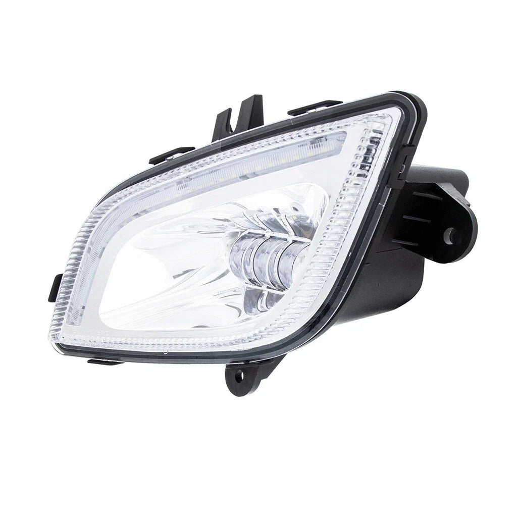 Chrome Full LED Fog Lights Lamps Replacement for Freightliner Cascadia (2018–2024)