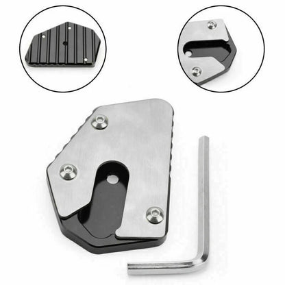 CNC Kickstand Side Stand Plate Extension Pad for Suzuki DL650 V-Strom (2004–2023) KSP-107-Black