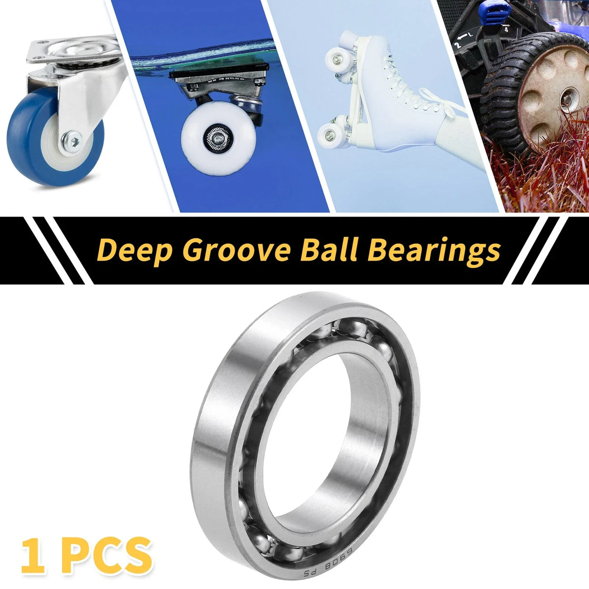 Deep Groove Ball Bearing 40x62x12mm for Scooter Skateboard (1 Pcs)