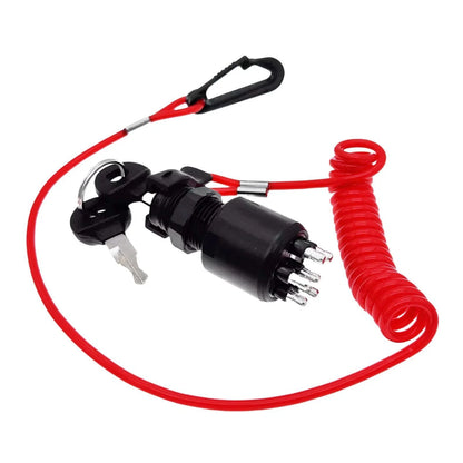 Ignition Switch Key w/ Lanyard for Johnson OMC Evinrude Boat (1996–Up) 5005801