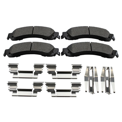 Set of 4 Akebono ProACT Rear Disc Brake Pads for GMC Yukon, Chevy Tahoe, Avalanche 1500 (2000–2014)
