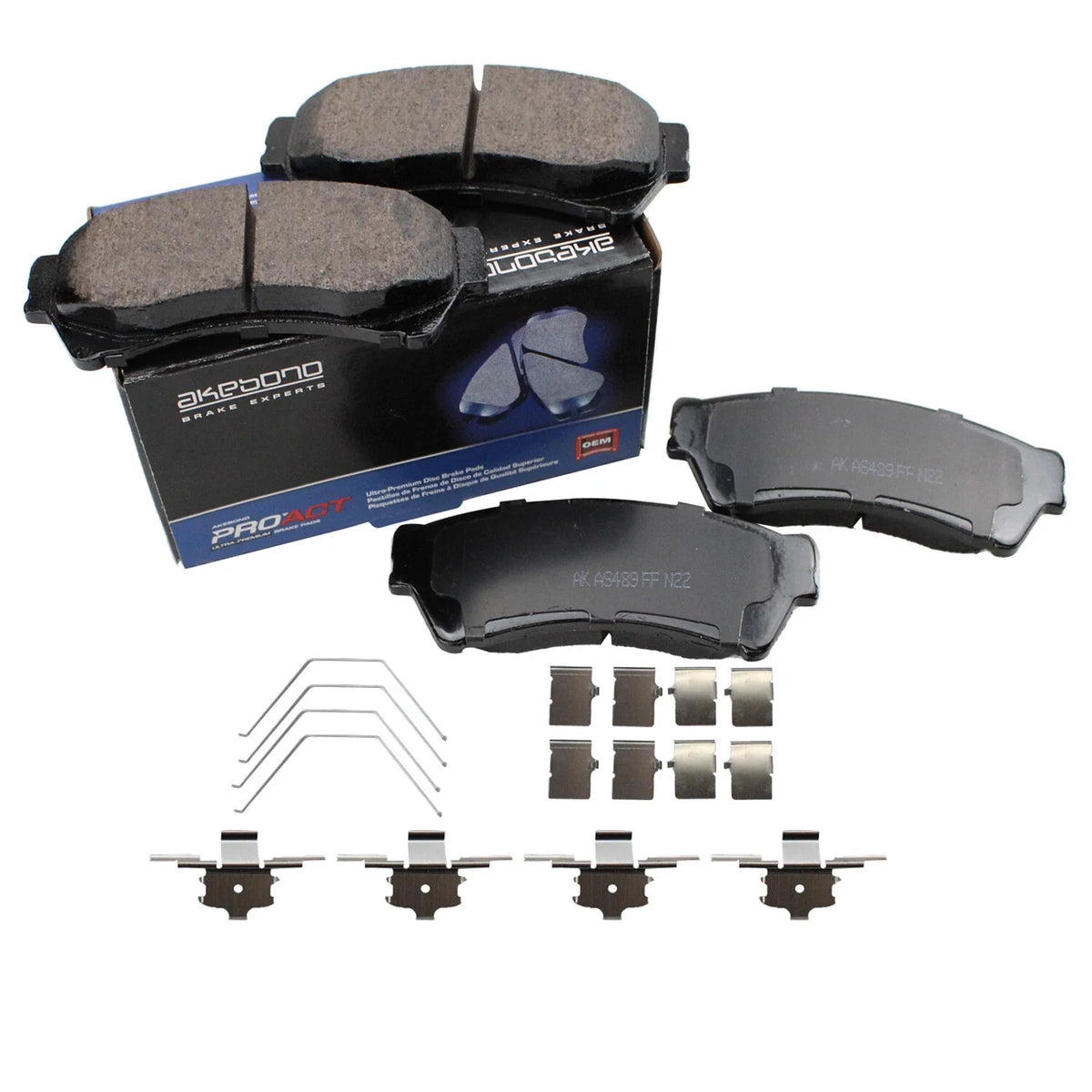 Front ProAct Disc Brake Pads for Ford Fusion Lincoln MKZ Mazda 6 (2013–2020) ACT1164