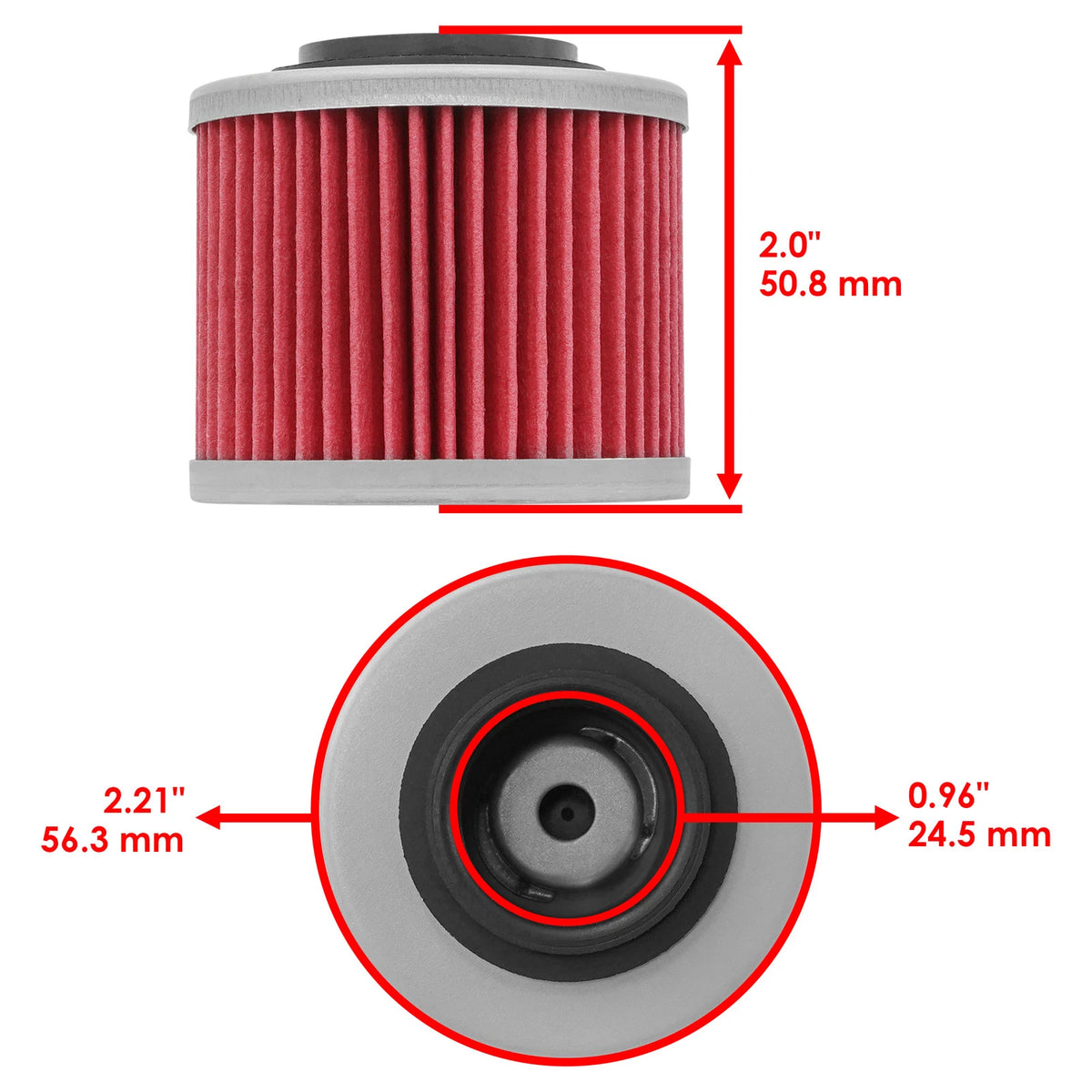 Oil Filter SC4037FL120DM, 0256185 for Aprilia ETX350 (1985–1990)