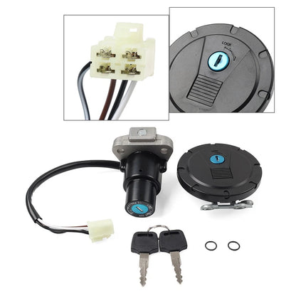 Ignition Switch & Fuel Gas Cap Lock Key Set for Kawasaki KLR650 (2008–2018)