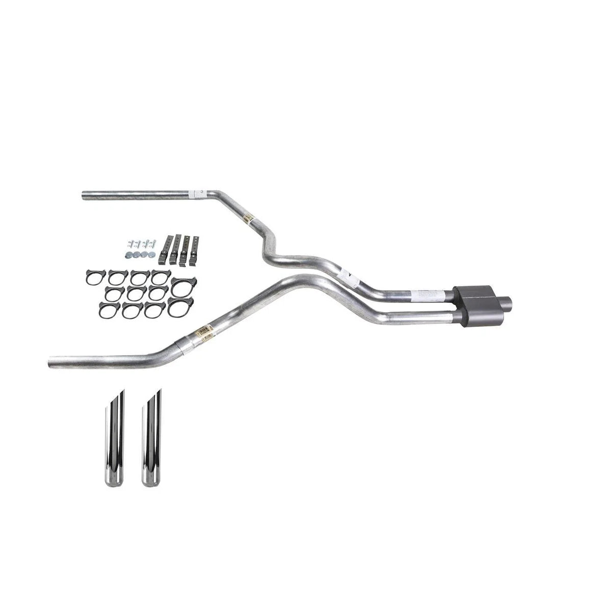 Dual Exhaust MA Pipe 2.5" with 1 Chamber Muffler for F150 (1987–1994)