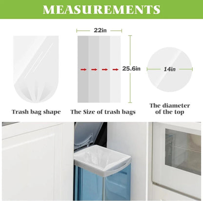 8 Gallon Trash Bags for 7, 8, 9, 10 Gallon Garbage Cans (300 Counts)