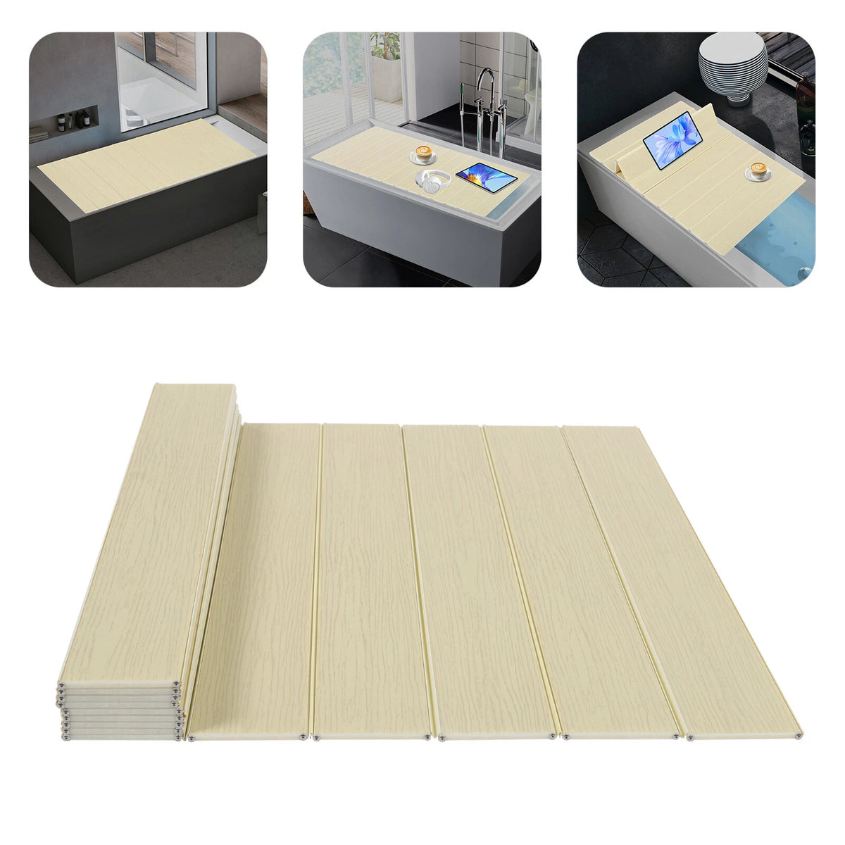 Foldable Bathtub Cover for Bathtub (59.06" x 27.56")