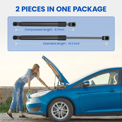 2X Hood Lift Supports for Hyundai Sonata (2015–2017) 1.6L 2.0L 2.4L