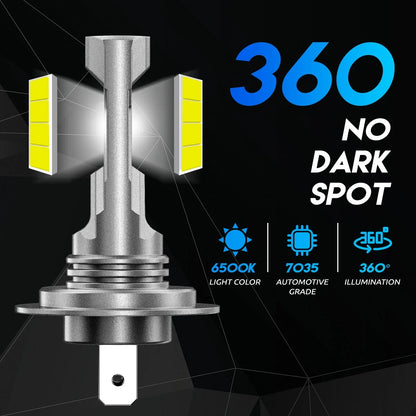 2X H7 LED Headlight Bulbs Kit for NOVSIGHT (16000LM, 6500K)
