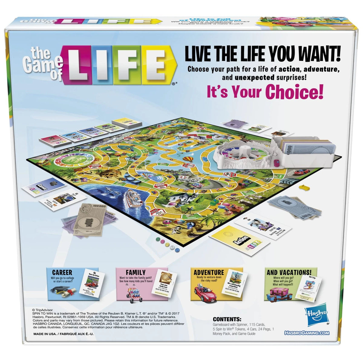 Game of Life Board Game for Hasbro Gaming (Original Version)