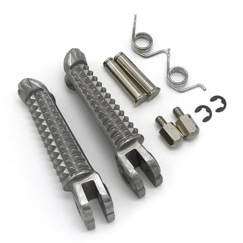 Silver Front Footrest Pegs for Yamaha YZF-R1 (2002–2023)