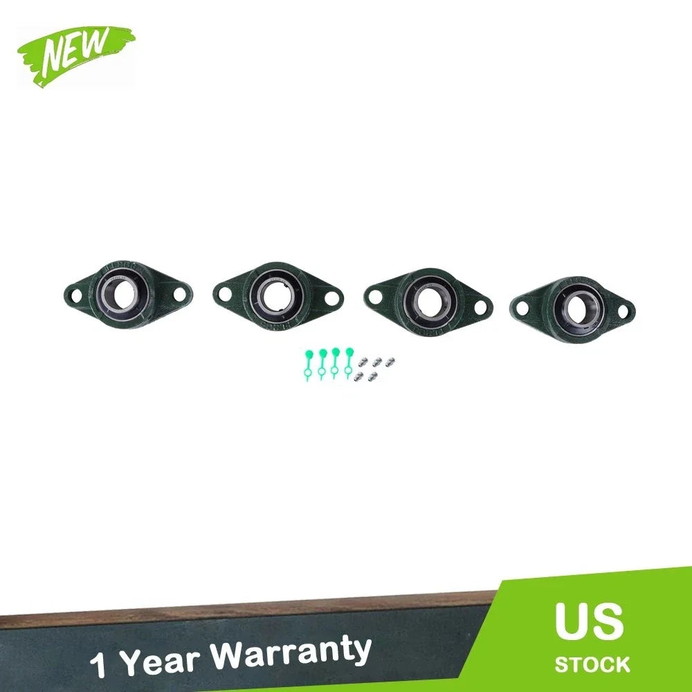 Set of 4 UCFL206-20 Self Alignment Pillow Block Bearings 1-1/4" Bore