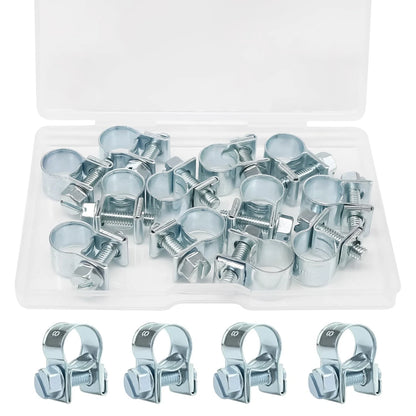 12PCS Fuel Line Clamp for (8-10mm, 5/16"-13/32")