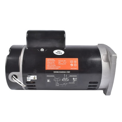 Swimming Pool Motor B2844 for Square Flange (3 HP, 230 Volts, 3450 RPM)