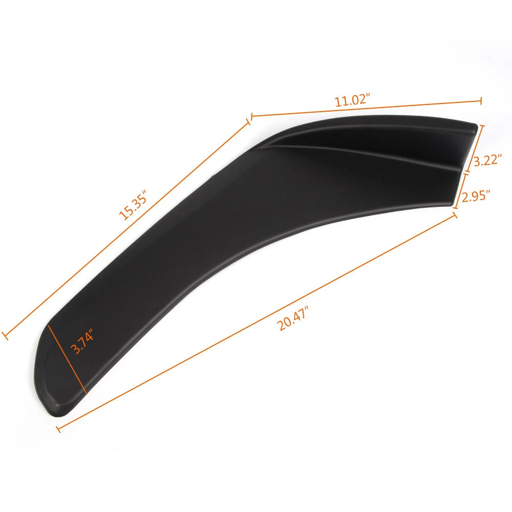 2X Front Rear Bumper Lip Splitters for Universal Vehicles J-02ESW0004ABK