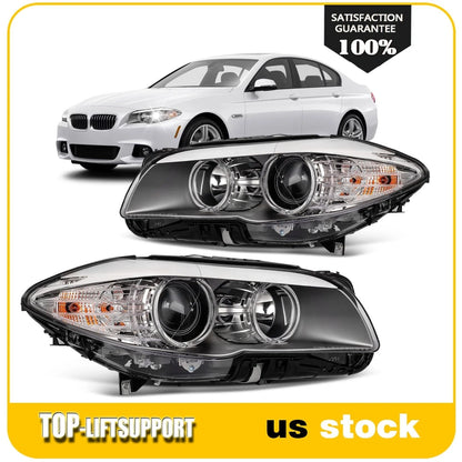 Headlights with Bulbs for BMW 528i 535i 550i (2011–2013)