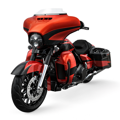 Rear Fender for CVO Street Glide (2009–2024) Sunburst Orange Starfire Black