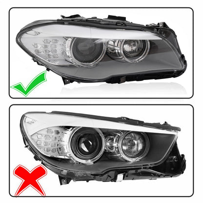 HID/Xenon Headlight Right for BMW 5 Series 528i 535i (2011–2013)