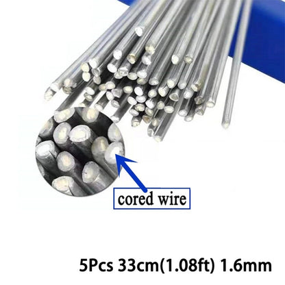 Set of 5 Aluminum Welding Rods with Flux Cored Wire