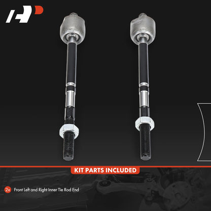 2X Front Inner Side Tie Rod Ends for Toyota Yaris (2006–2013) 4550352070, 4551052141, 4551052370, GS86704