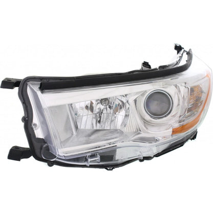 Driver Side Headlight for Toyota Highlander (2014–2016) Chrome TO2502221 CLX-M0-20-9544-00-1