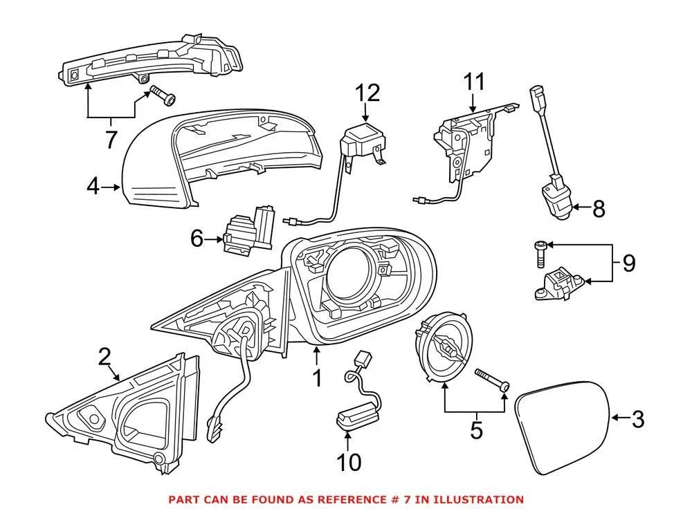Turn Signal Light Assembly Right for Mercedes (0999067201)