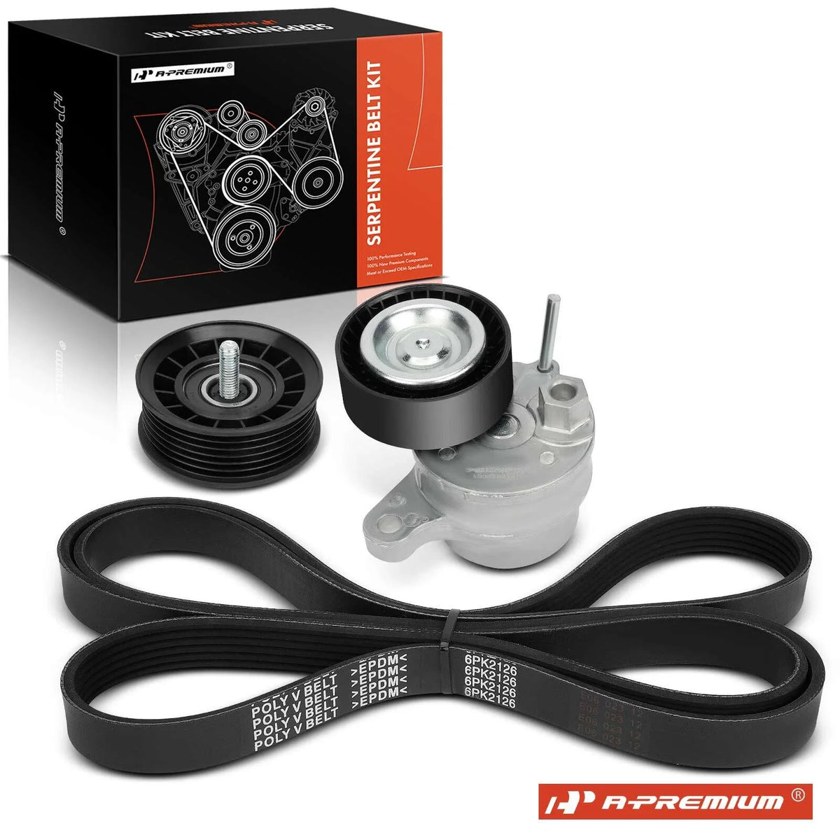3X Serpentine Belt Drive Component Kit for Mercedes-Benz C450 AMG (2016–2019)