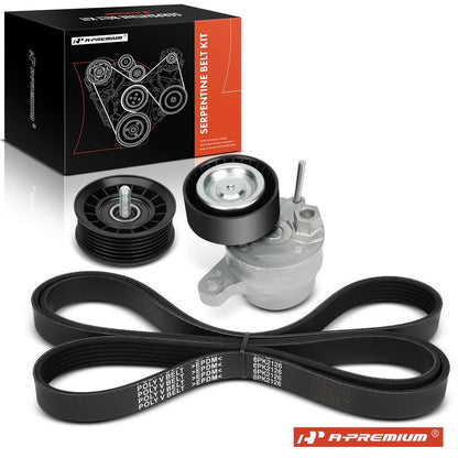 3X Serpentine Belt Drive Component Kit for Mercedes-Benz C450 AMG (2016–2019)
