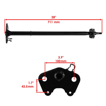 Celox Steering Shaft for Honda Sportrax 300 TRX300EX (2002–2006) SS120, 53310-HM3-A40